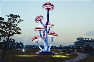 广州光谷灯光雕塑案例